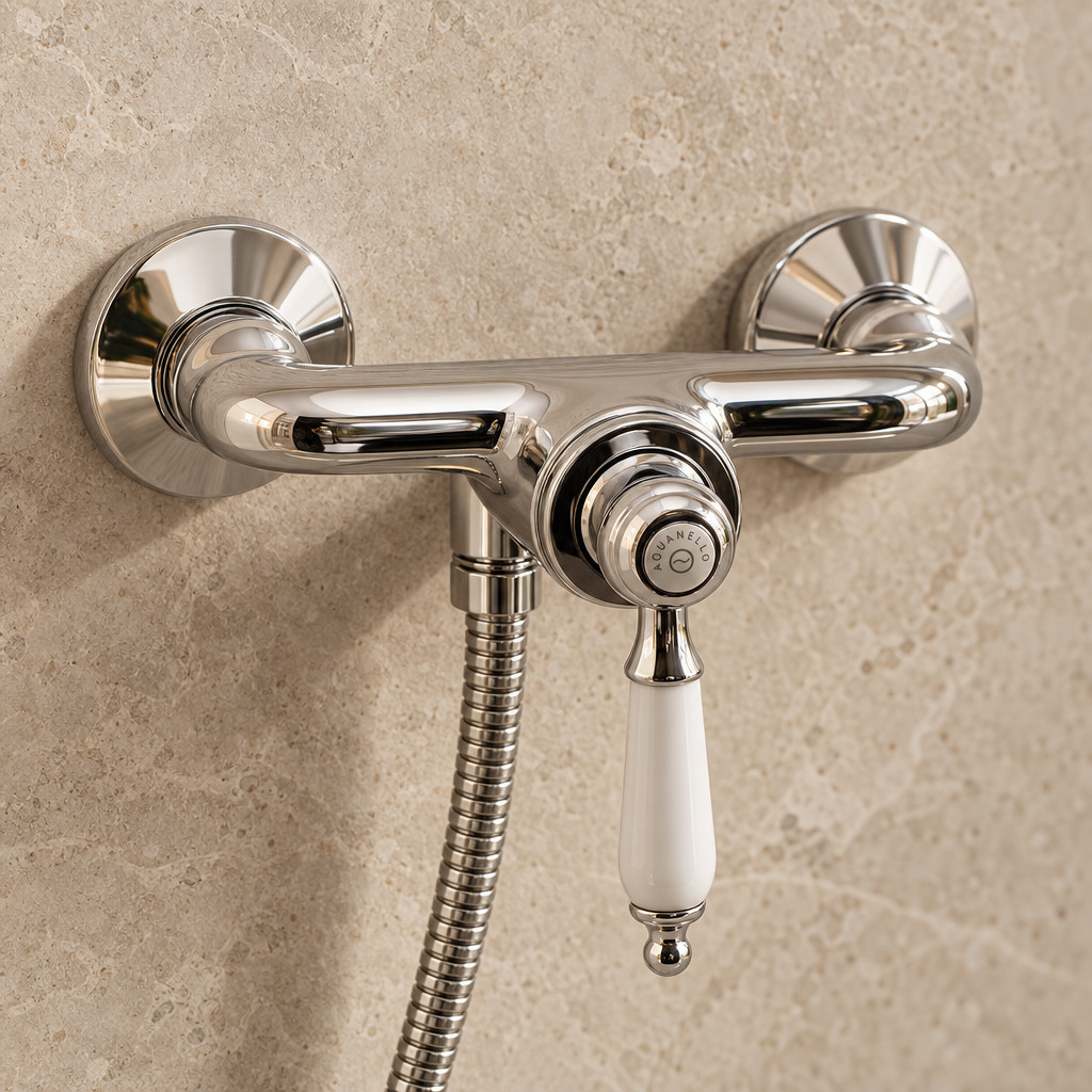 Aquanello Heritage Manor Nostalgische Opbouw Douchekraan Chroom CR-2001-HM